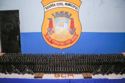 Governo de MS Reforça Segurança em Corumbá com Grande Entrega de Armas e Munições à Guarda Municipal