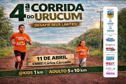 Participe: 4ª Corrida do Urucum acontece neste sábado em Corumbá e promete movimentar a zona rural com percursos para todas as idades