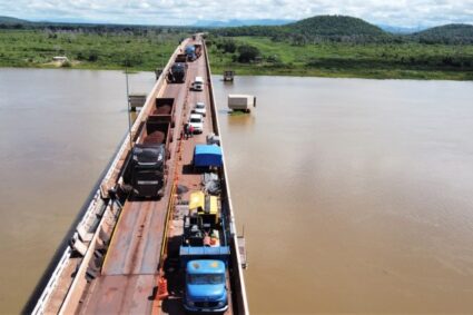 Ponte da BR-262 sobre o rio Paraguai terá reforma completa e trânsito em “pare e siga” perto de Corumbá