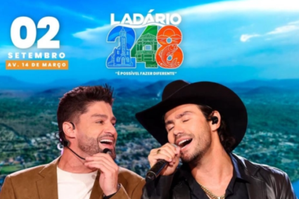 Hoje: Ladário completa 248 anos com show de Munhoz & Mariano e desfile; veja horários e ruas interditadas
